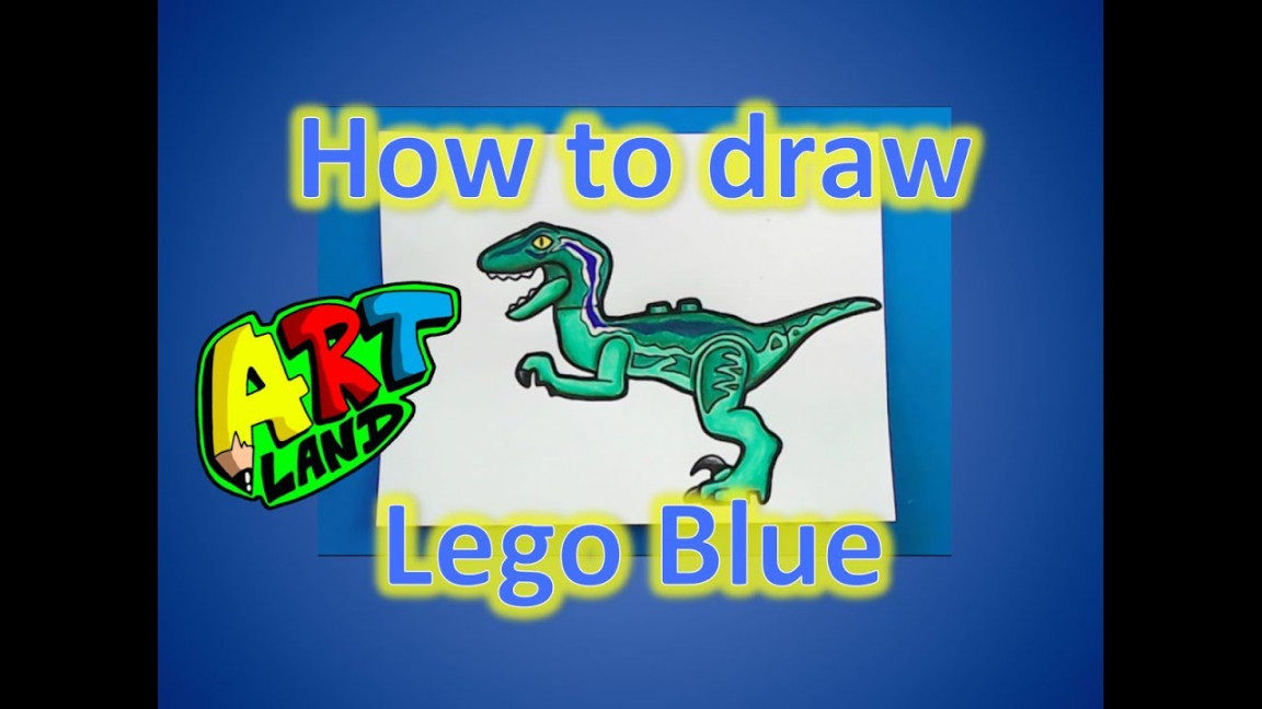 How to draw Lego Blue