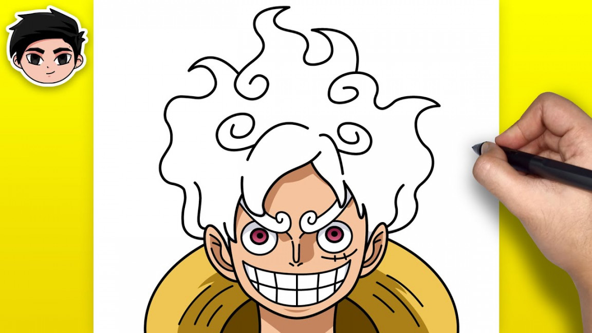 How to Draw Luffy Sun God Nika from One Piece  Easy Step-by-Step