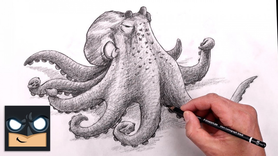 How To Draw Octopus  Sketch Tutorial