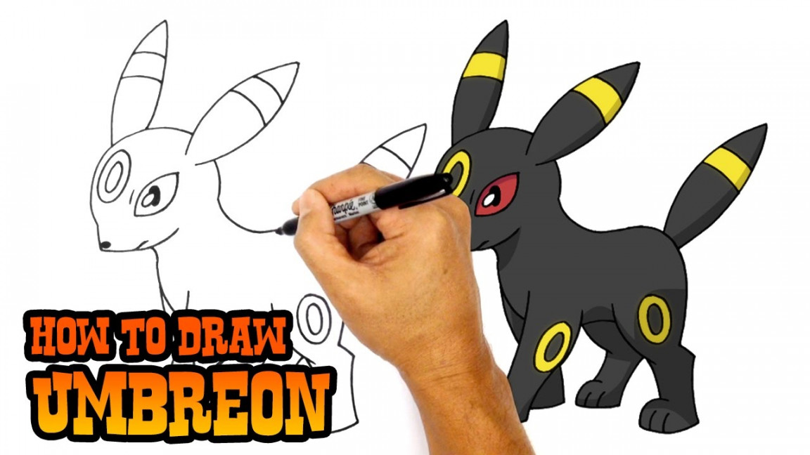 How to Draw Pokemon  Umbreon