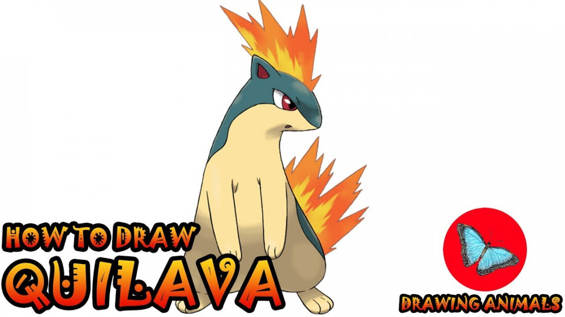 How To Draw Quilava Pokemon  Drawing Animals