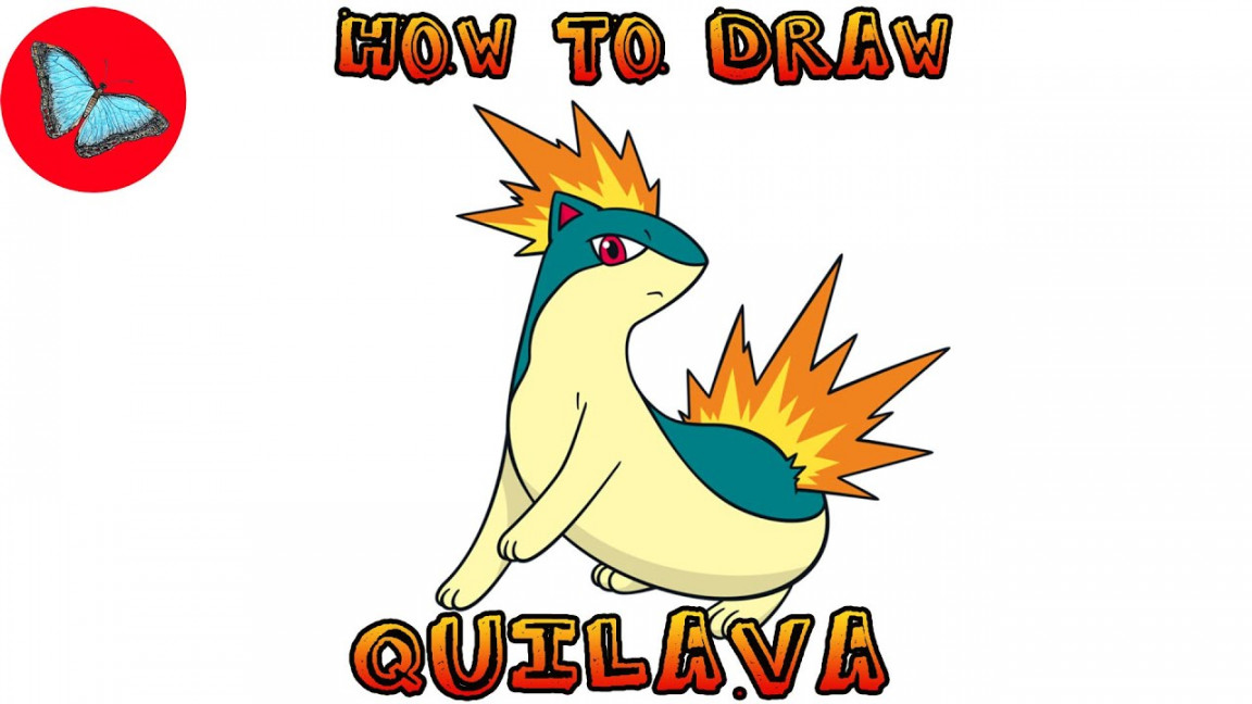 How To Draw Quilava Pokemon  Drawing Animals