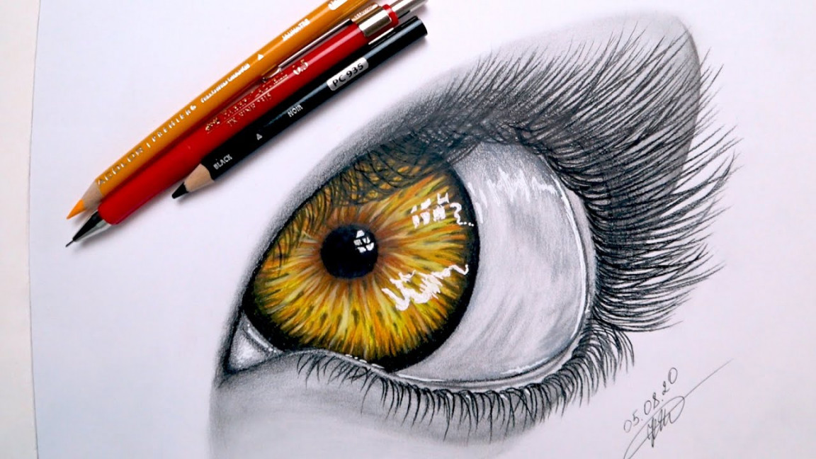 How to draw realistic eyes for beginners step by step  Vampire eye draw