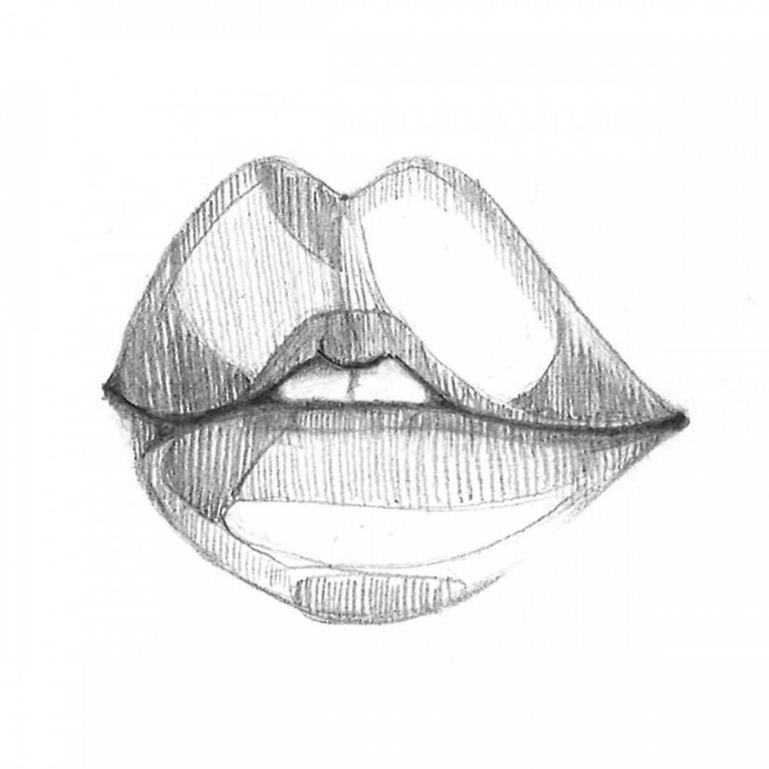 How to Draw Realistic Lips Step-by-Step in  Different Ways