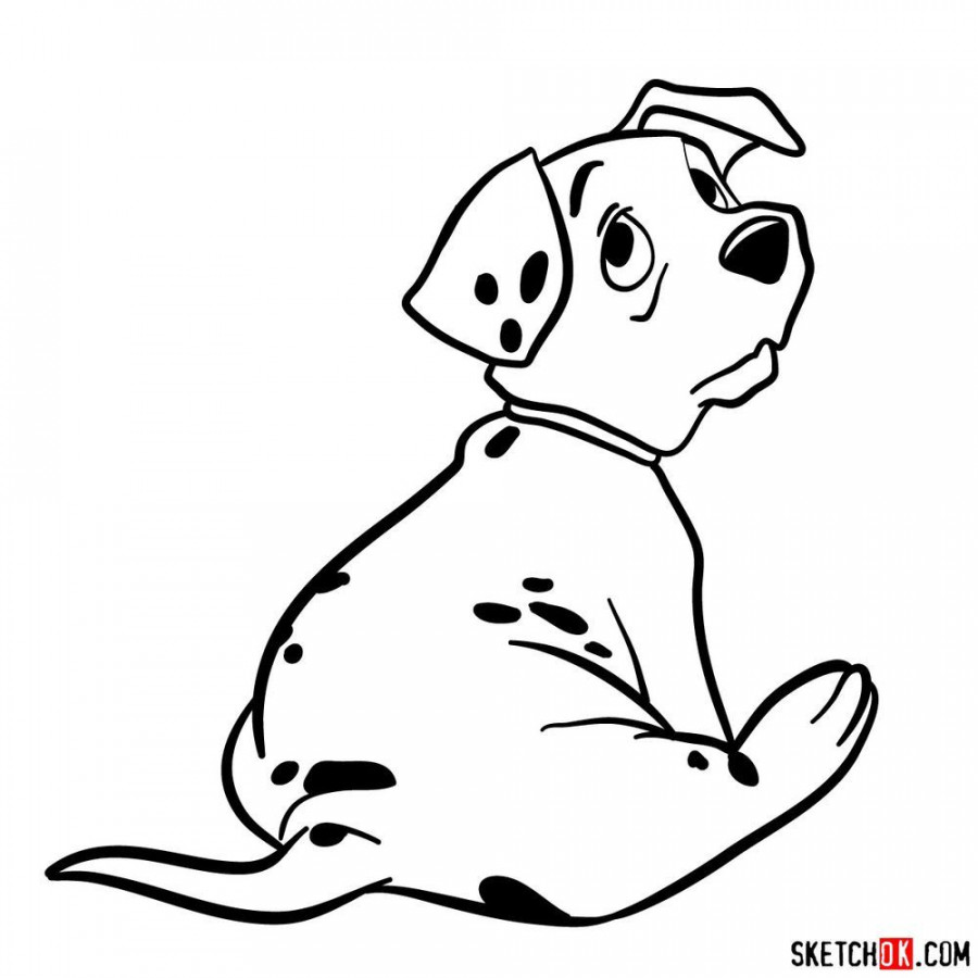 How to draw Rolly from  Dalmatians  Disney drawings, Cute