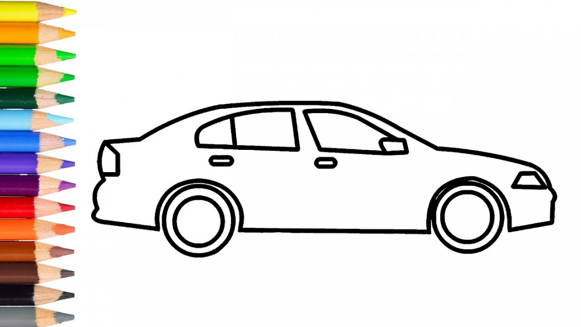 How to Draw Simple Car Step by Step Learn Easy Drawing a Car with draw easy