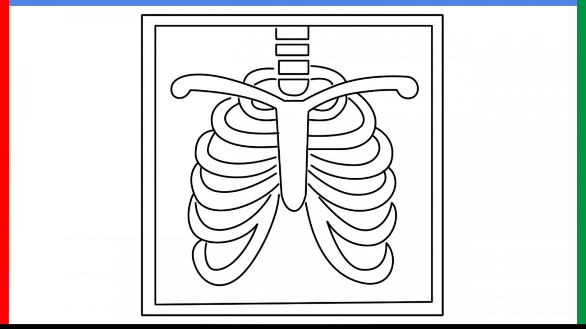 How to draw X Ray [emoji] step by step for beginners