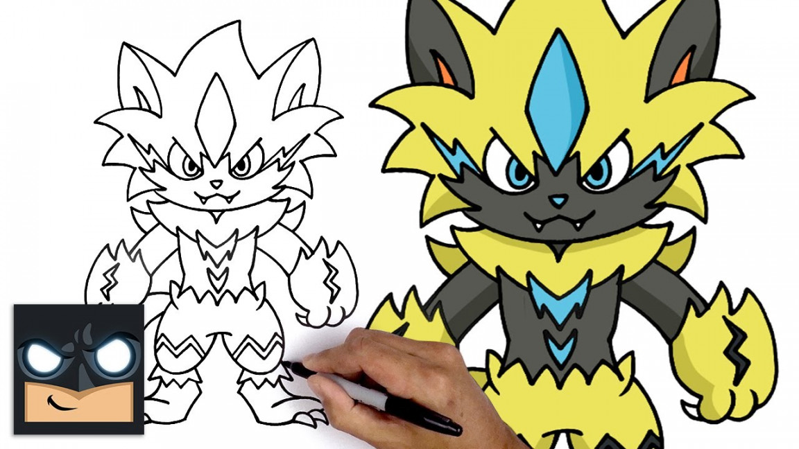 How To Draw Zeraora  Pokemon