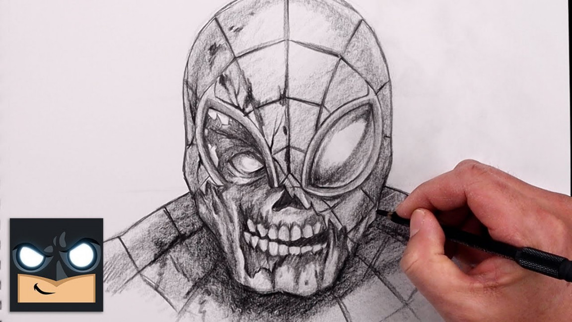 How To Draw Zombie Spider Man  YouTube Studio Sketch Tutorial