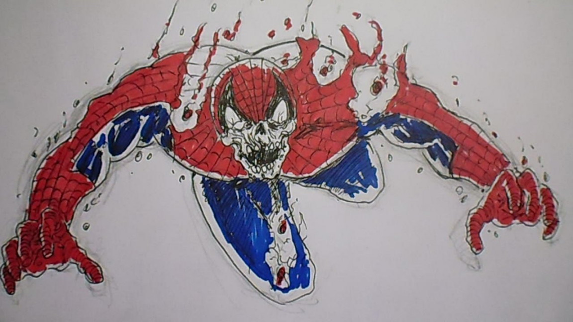 How To Draw Zombie Spiderman