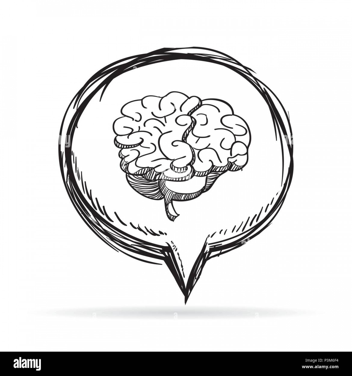 Human brain icon design, vector illustration eps Stock Vector
