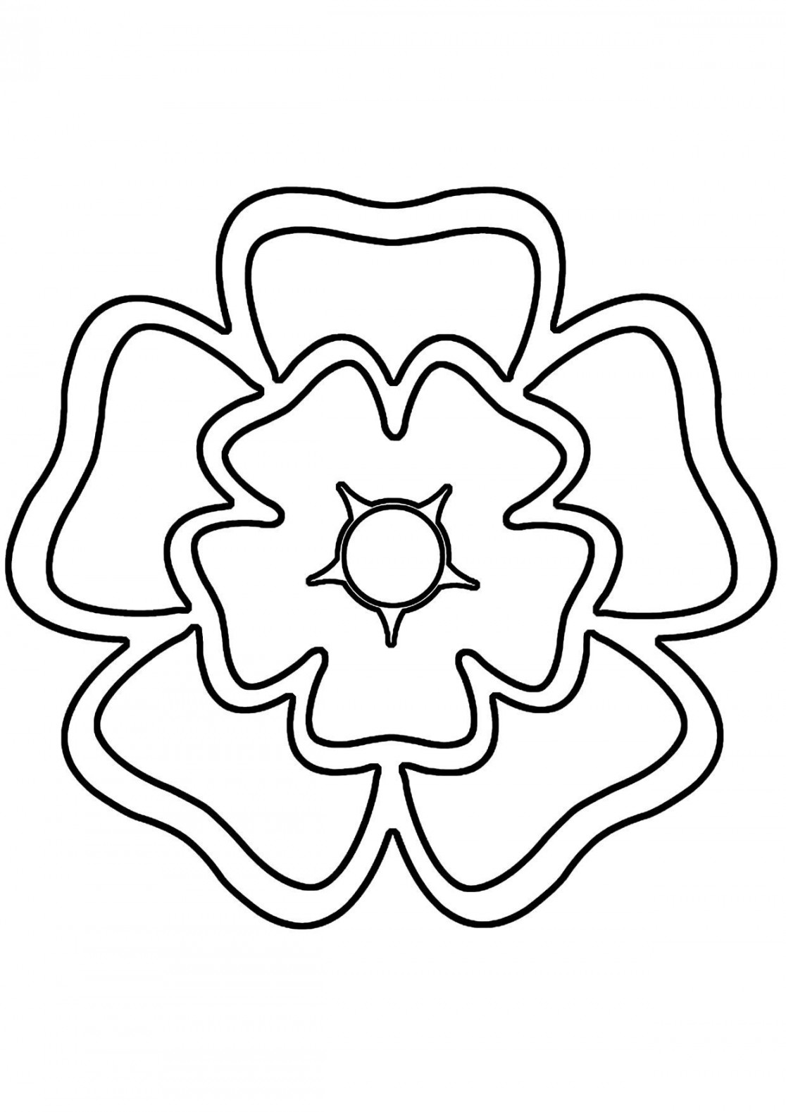 Image result for yorkshire rose stencil  Rose stencil, Yorkshire