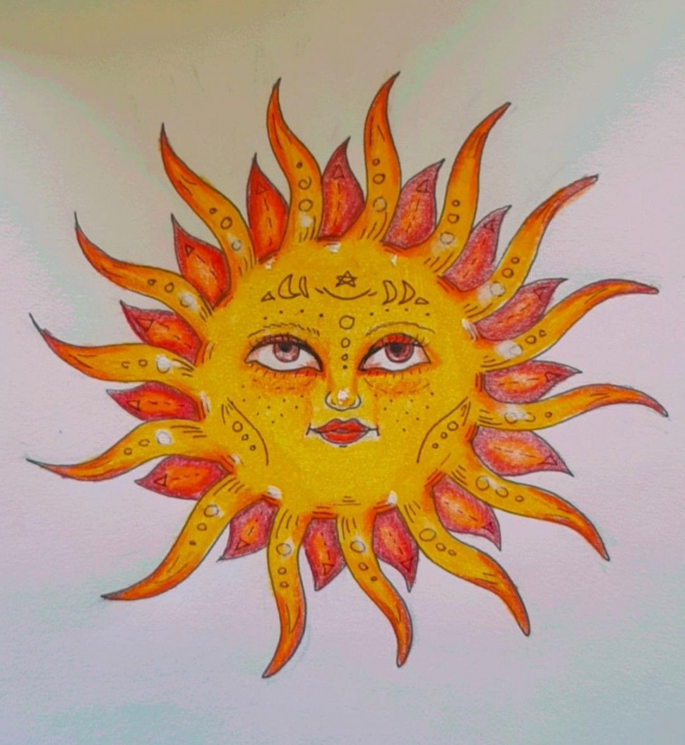 Indie inspired sun  Small canvas art, Vibes art, Sun art