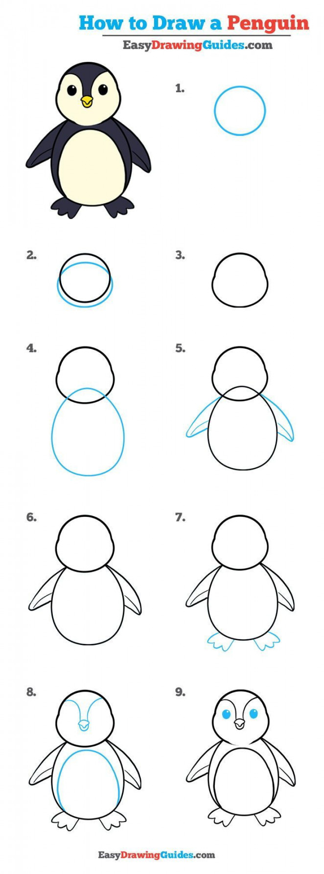 Learn How to Draw a Penguin: Easy Step-by-Step Drawing Tutorial