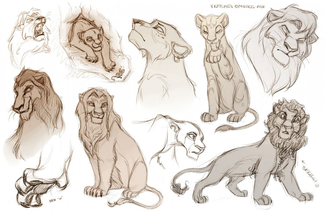 lions+ by Mistrel-Fox on deviantART  Lion king art, Lion king fan