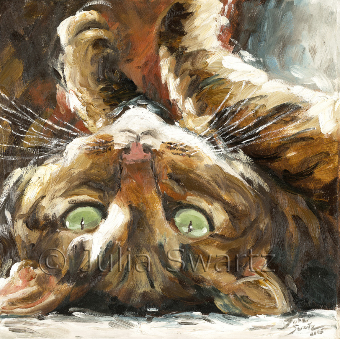 Max Face I - Cat Oil Painting