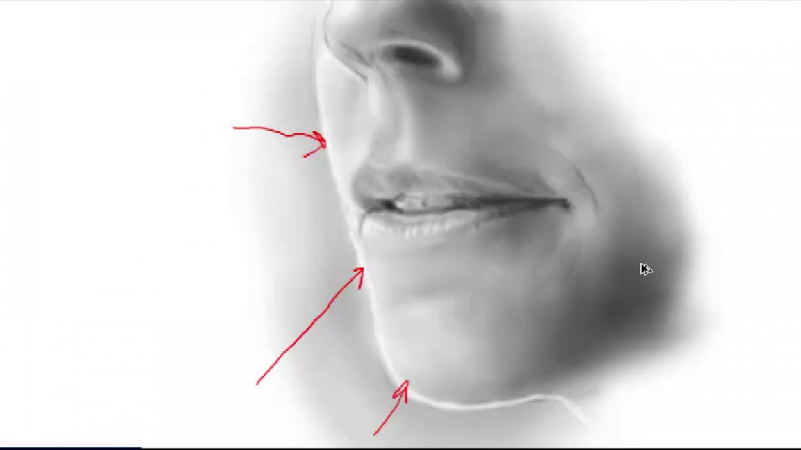 Michael Lewis How to draw the mouth / view.