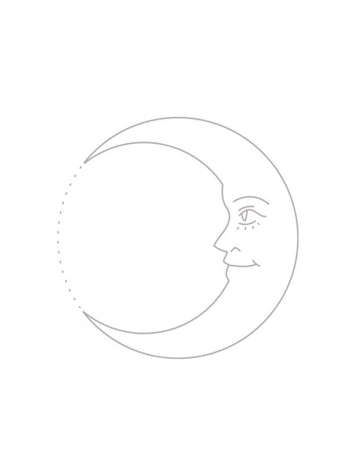 Minimalist Sun and Moon Line Drawing Art Print, Chic Sun and Moon