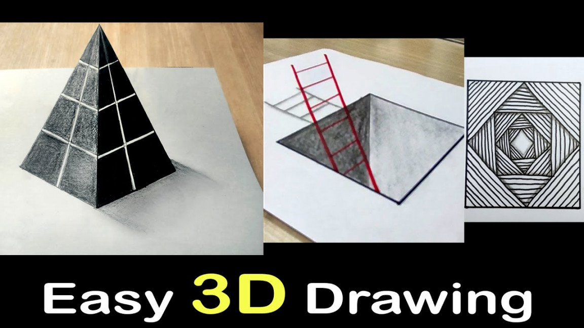 most Easy D Drawing tutorial !