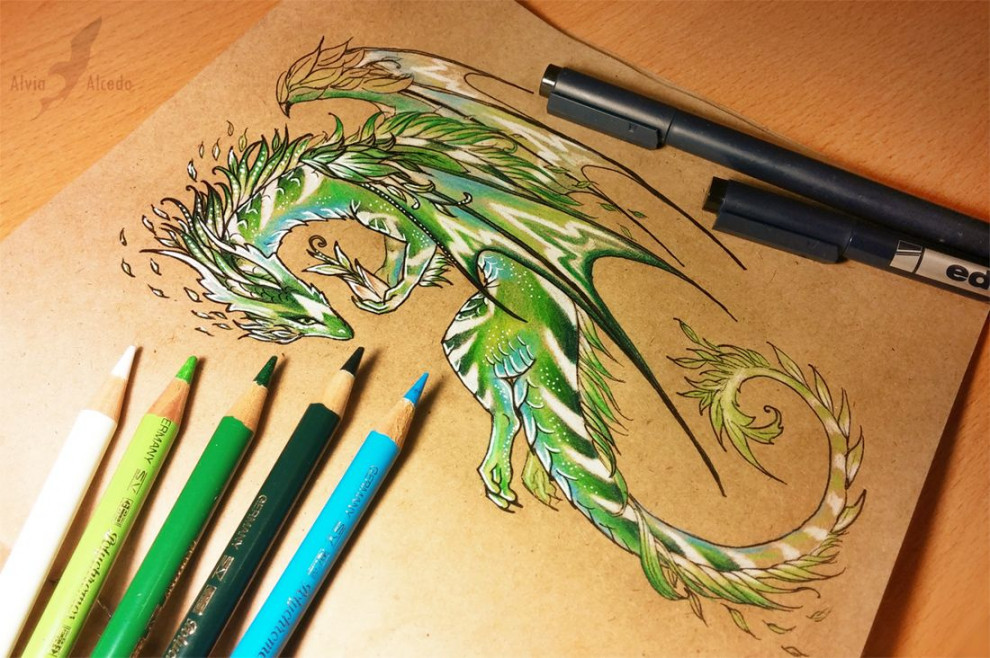 Nature dragon by AlviaAlcedo on DeviantArt  Dragon art, Dragon