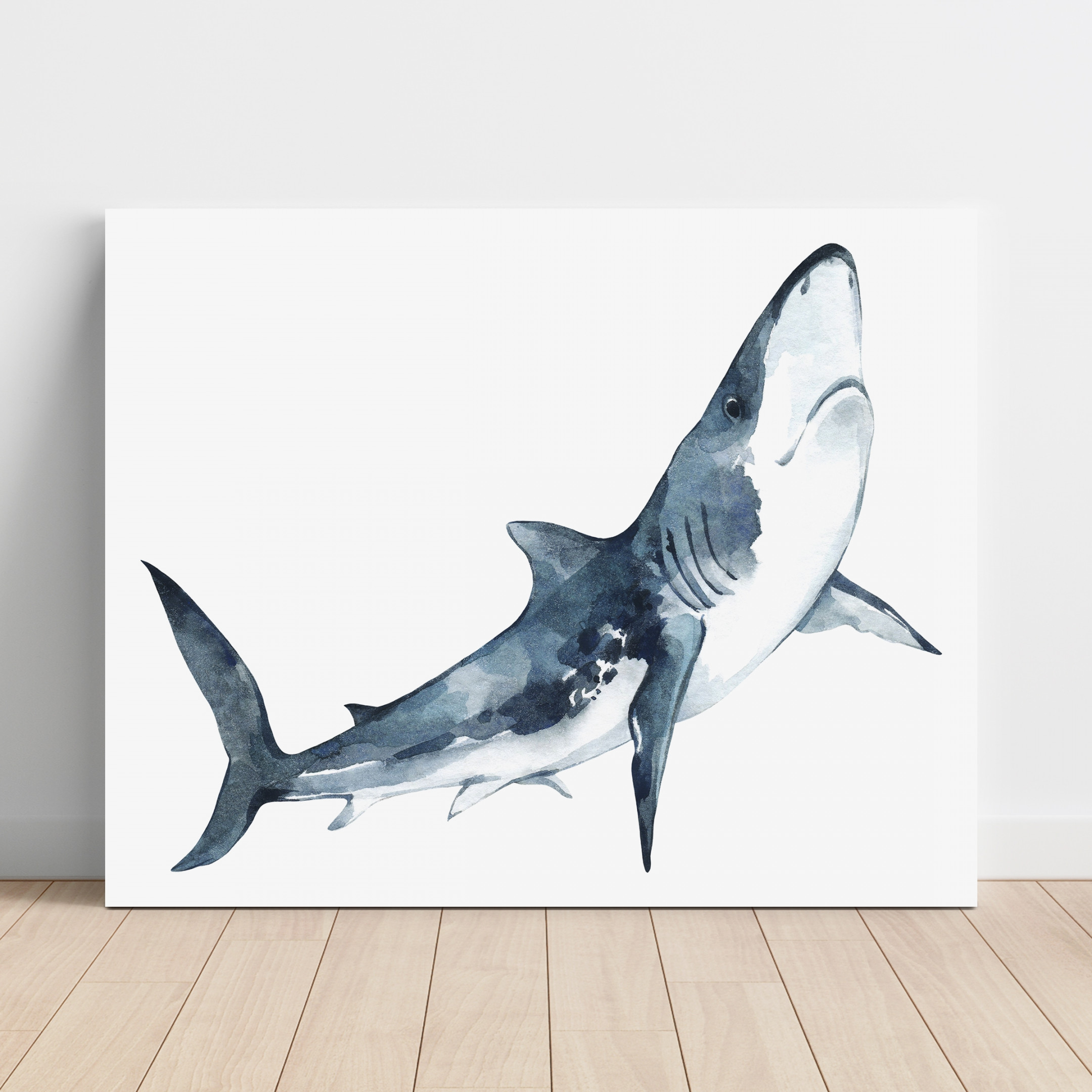 Oceania Great White Shark – Kids Wall Art │ Nursery Decor - Moon