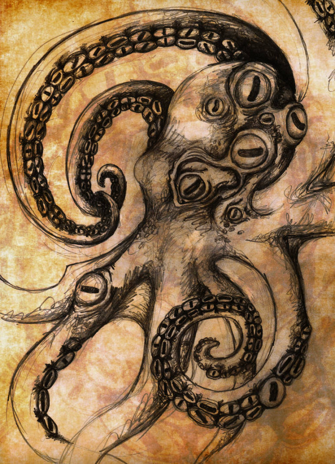 Octopus of Many Eyes by ImogenSmid on DeviantArt