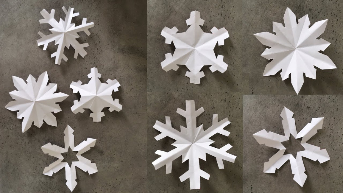 Paper Snowflake Tutorial/ DIY Paper Cutting Art/ DIY/ Paper Crafts For  School / Kids Craft Ideas