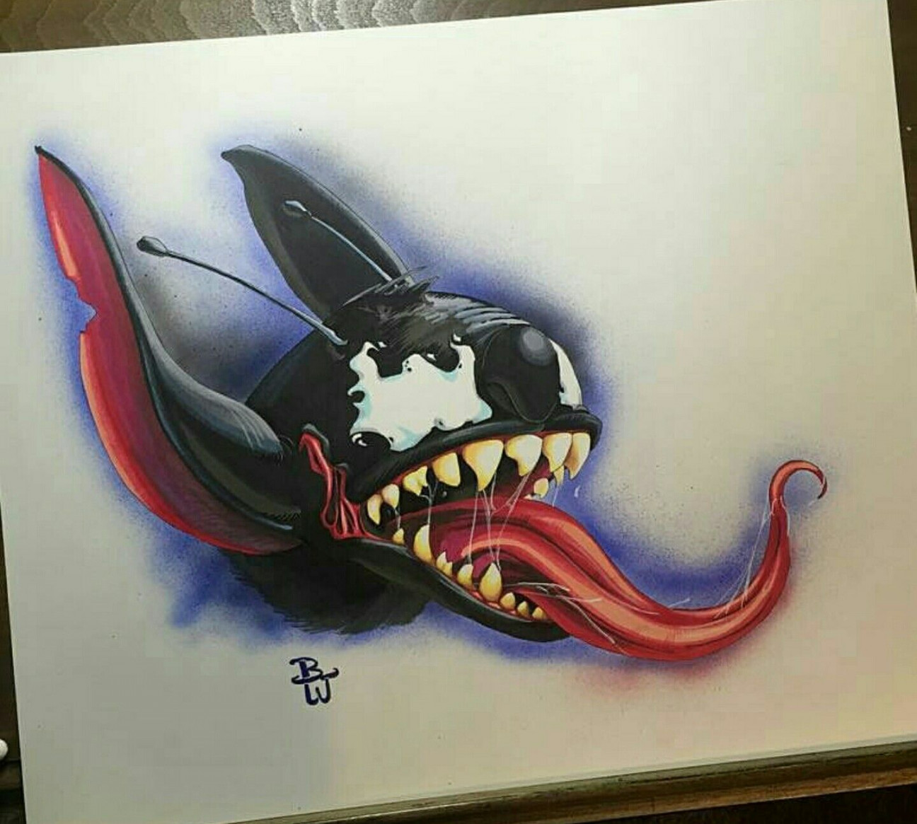Pin by Daviid Pemberthy on Estampado  Stitch drawing, Venom art