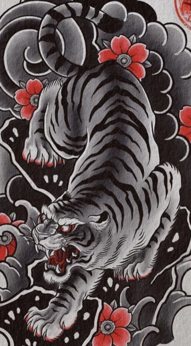 Pin by Omu Negru on Japanese  Tiger tattoo design, Japanese tiger