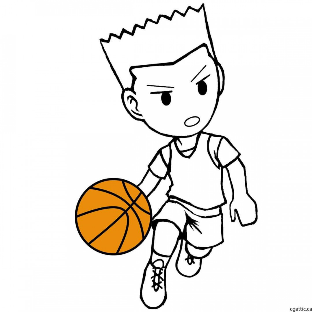 + Playing Basketball Drawing  Basketball drawings, Easy