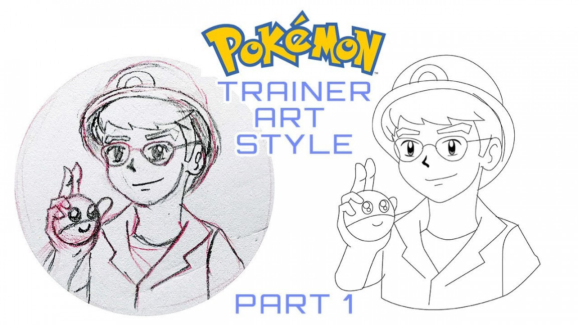 Pokemon Art Style  Drawing Myself as a Pokemon Trainer using Adobe  Illustrator