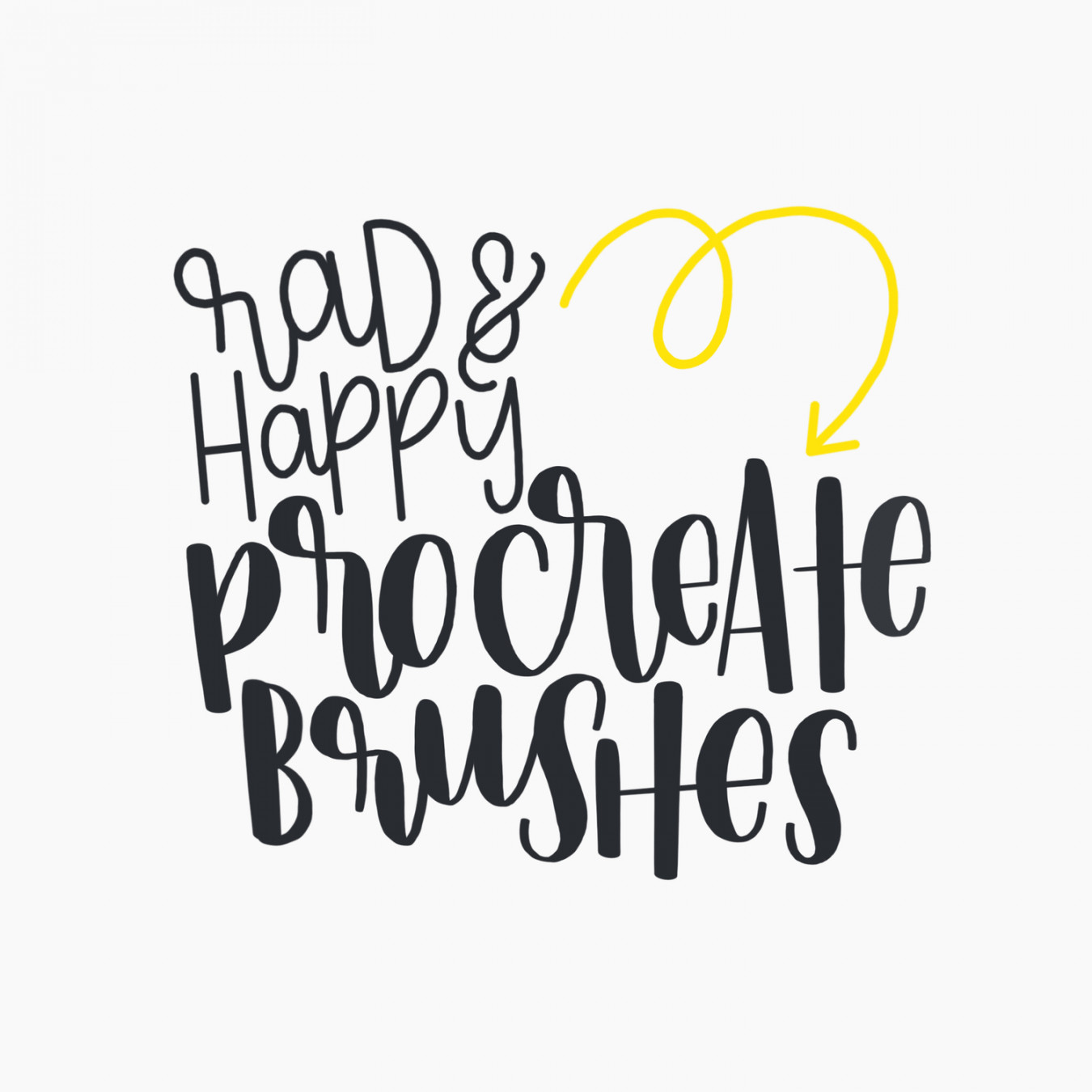 Procreate App Brushes for Hand Lettering – Rad & Happy