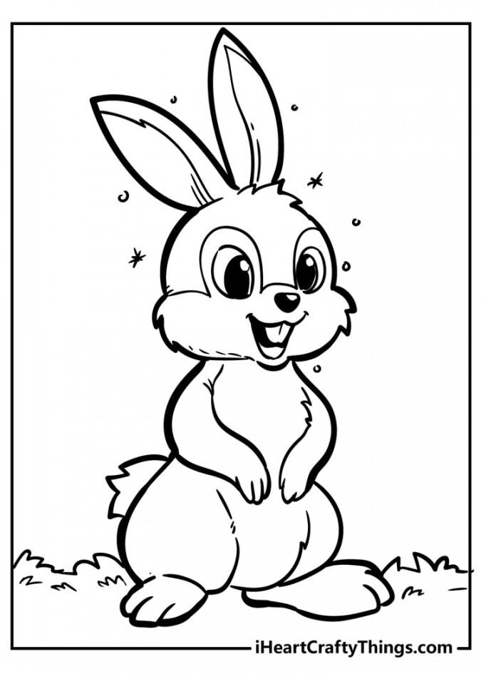 Rabbit Coloring Pages (% Free Printables)