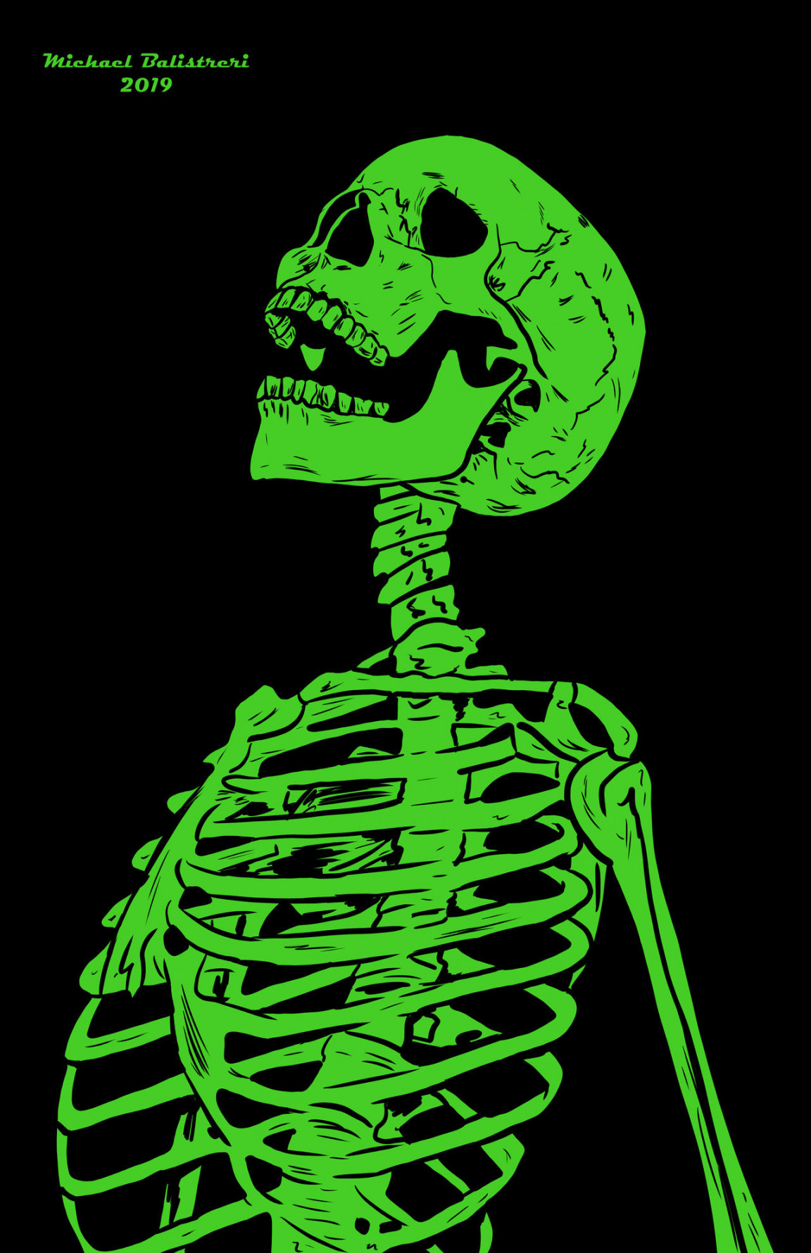 Skeleton Looking Up by BlackSnowComics on DeviantArt