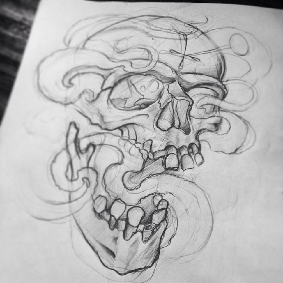 Skull Tattoo Designs Drawings http://viraltattoo