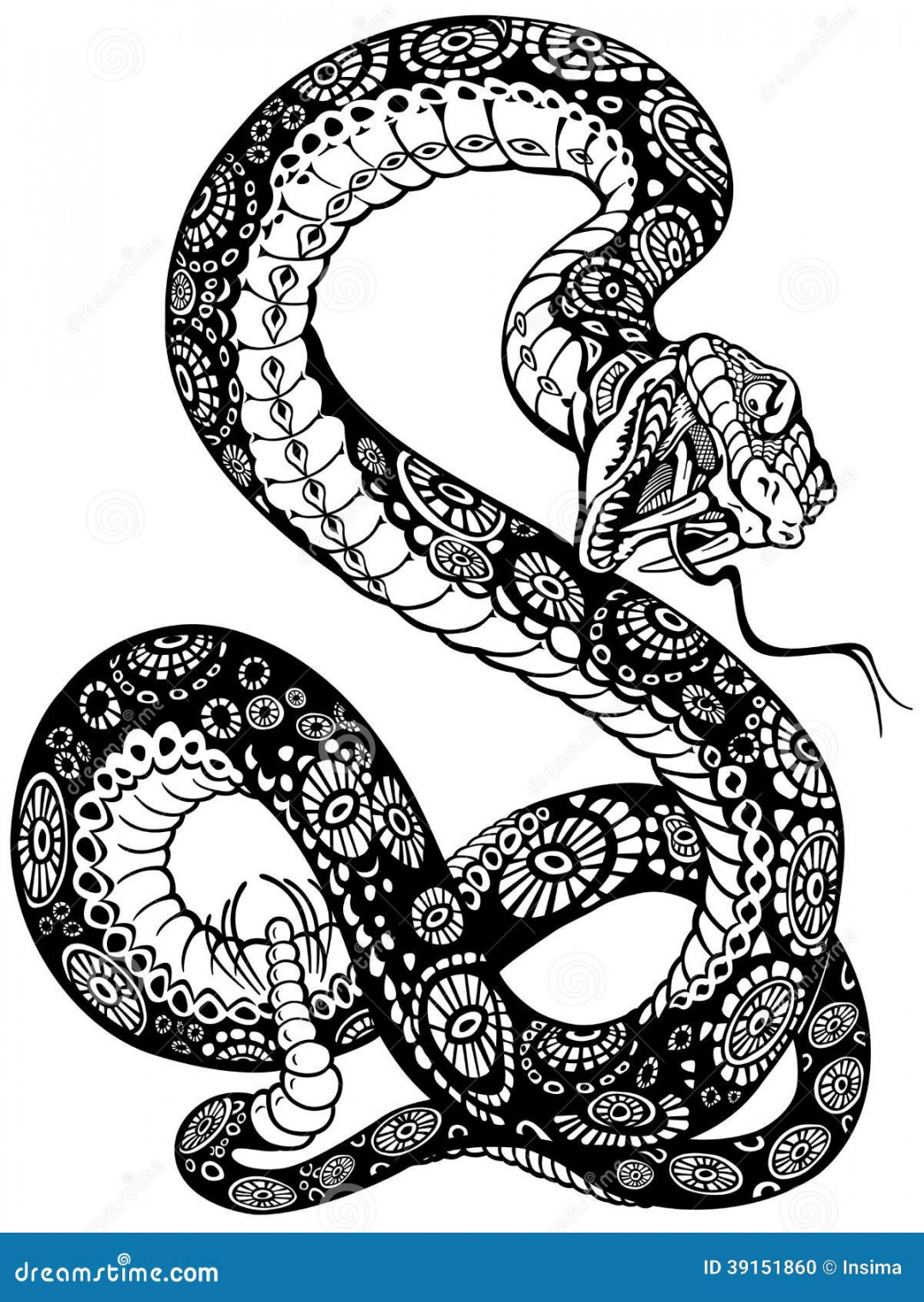 Snake Mouth Open Stock Illustrations –  Snake Mouth Open Stock