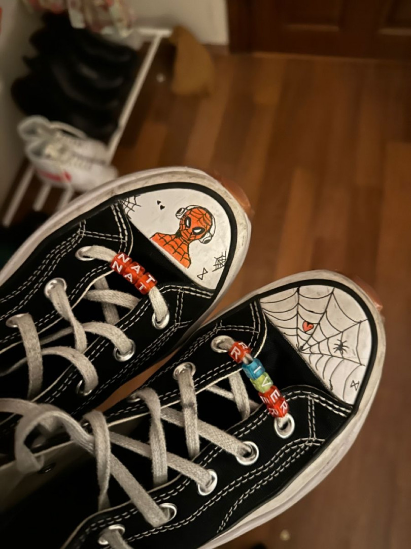 spider-man converse em   Customização de sapatos, Sapatos