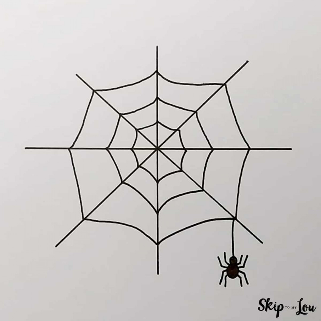 Spider Web Drawing  Skip To My Lou