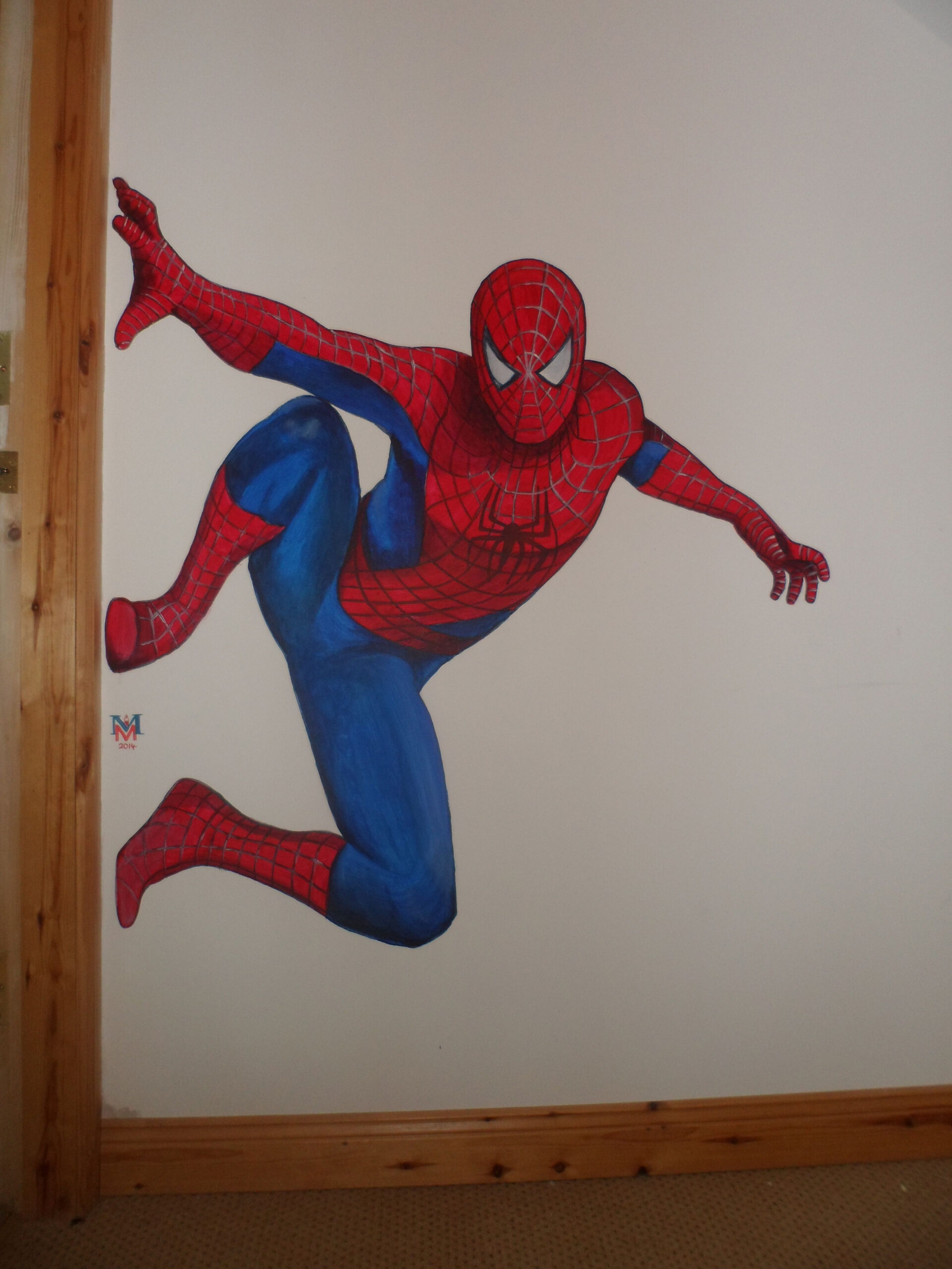 Spiderman handpainted murals  Spiderman wall art, Spiderman wall