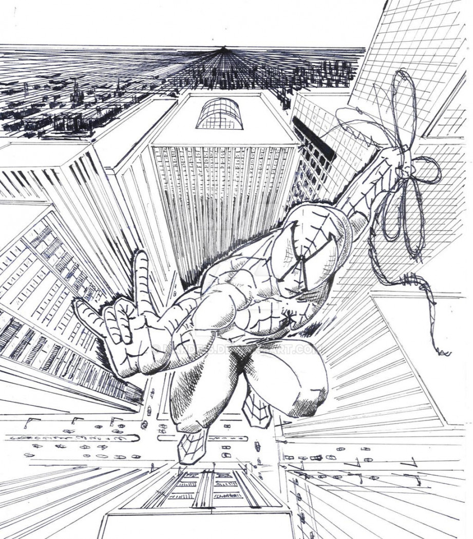 Spiderman Point Perspective by narde on DeviantArt