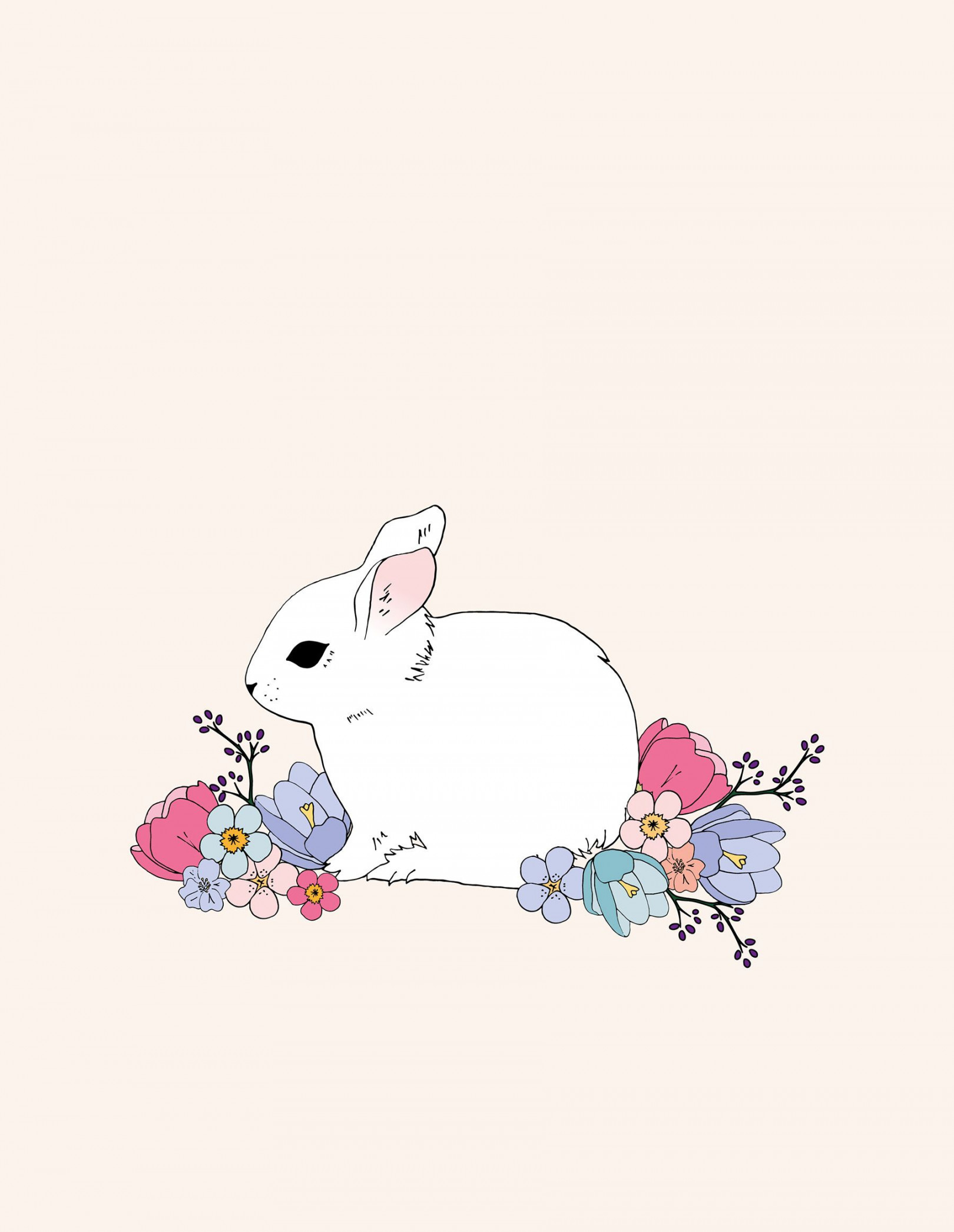 Spring bunny desktop wallpaper  Easter wallpaper, Bunny wallpaper