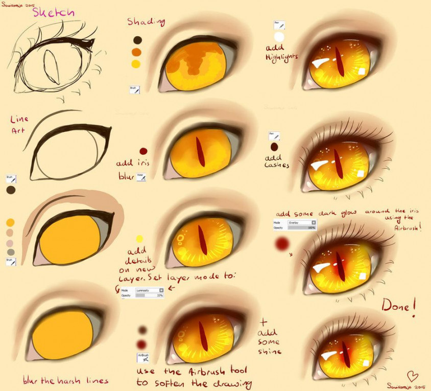 Step by Step - Cat EYE TUTORIAL  Cat eye tutorial, Eye drawing