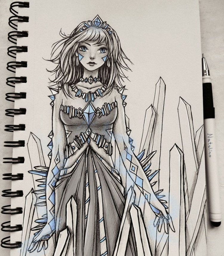 Stunning Crystal Queen Artwork