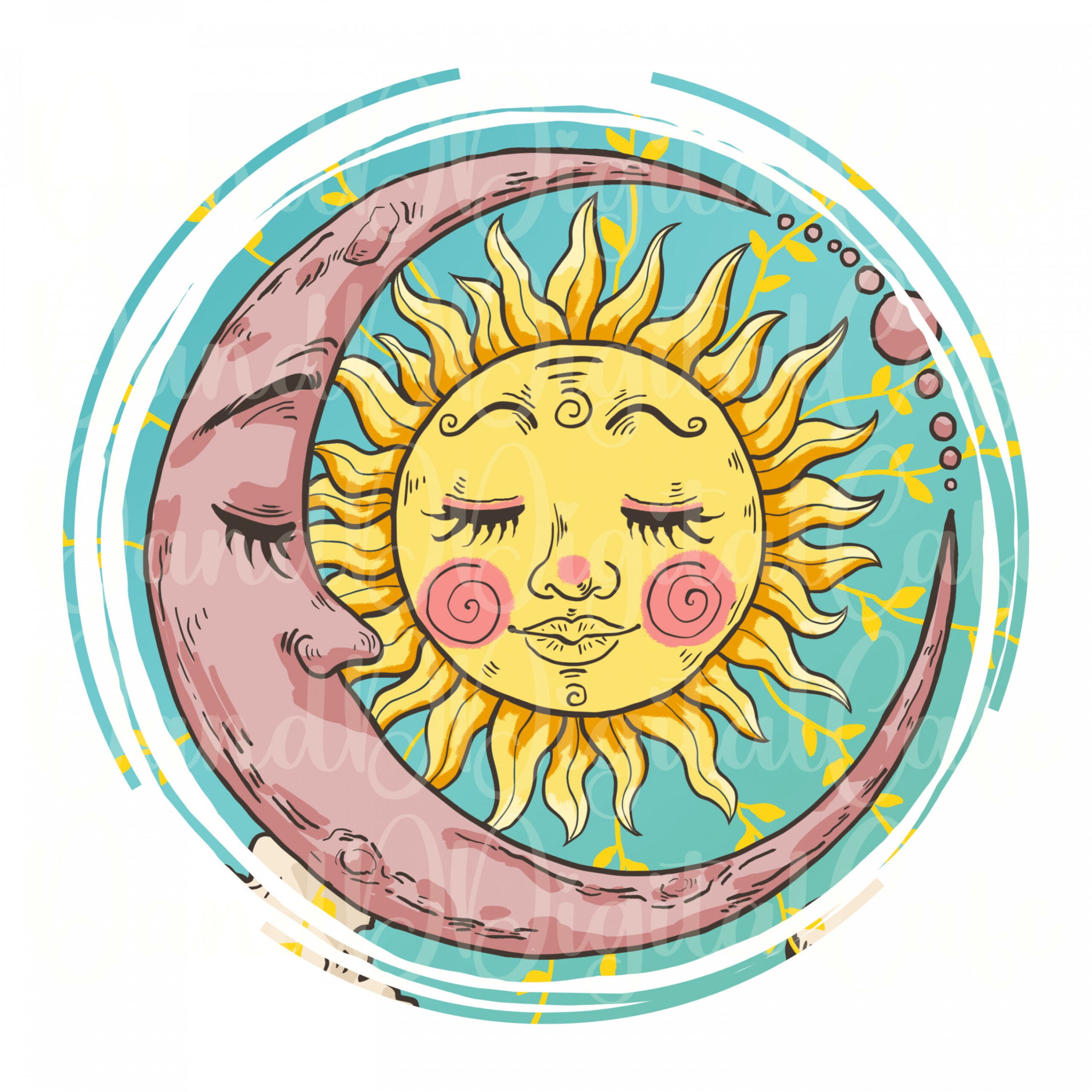 Sun and Moon Art - Etsy