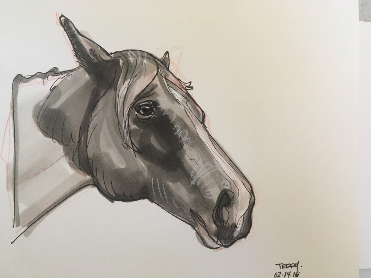 The Bombshellter: Copic Marker Demo of a Horse!