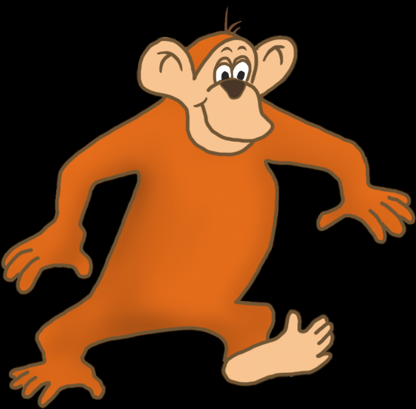 Transparent Monkey Clip Art - Drawing Monkey Gif Png, clipart, png