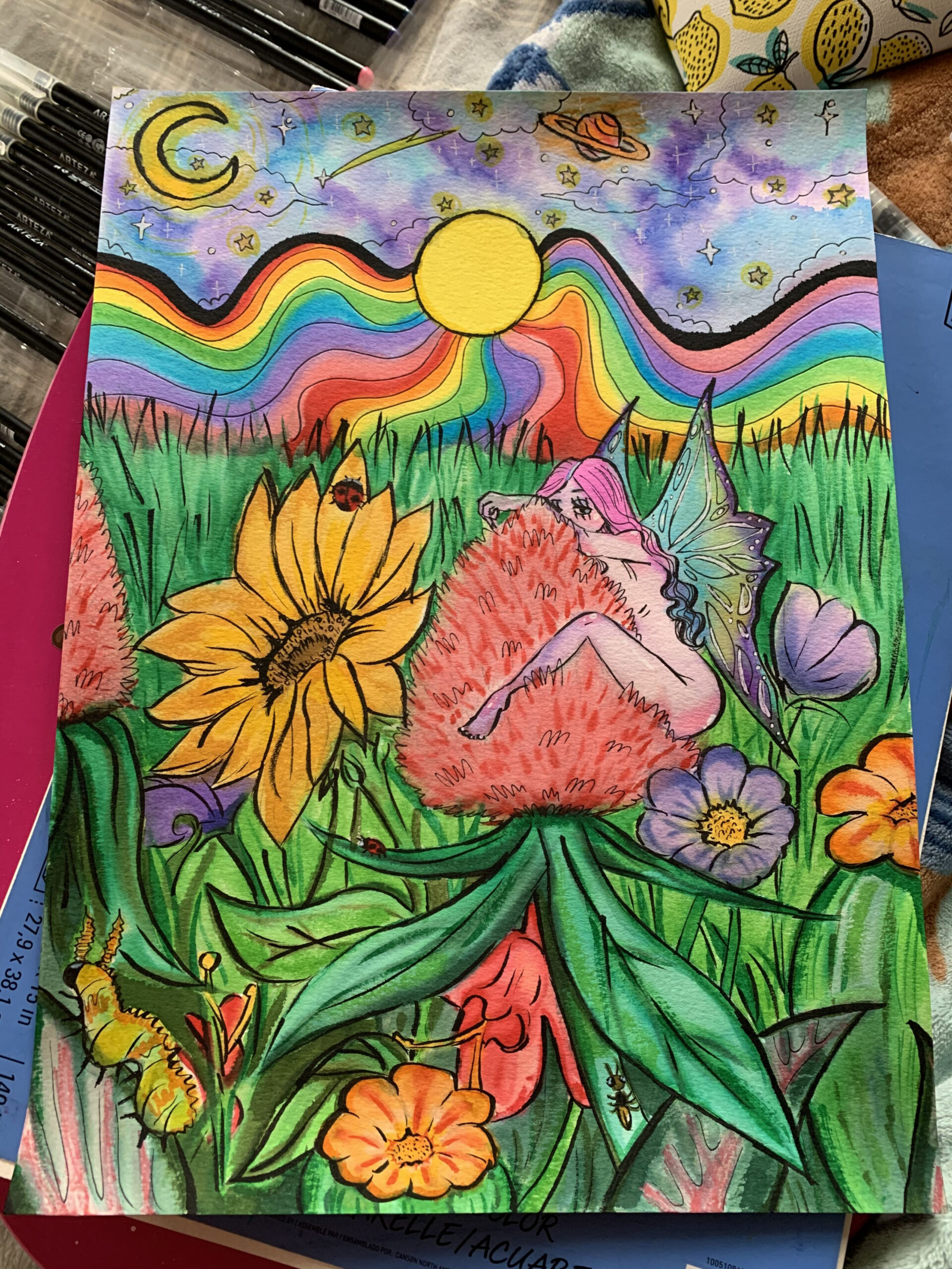 Trippy Fairy Garden  Hippie painting, Painting art projects, Art