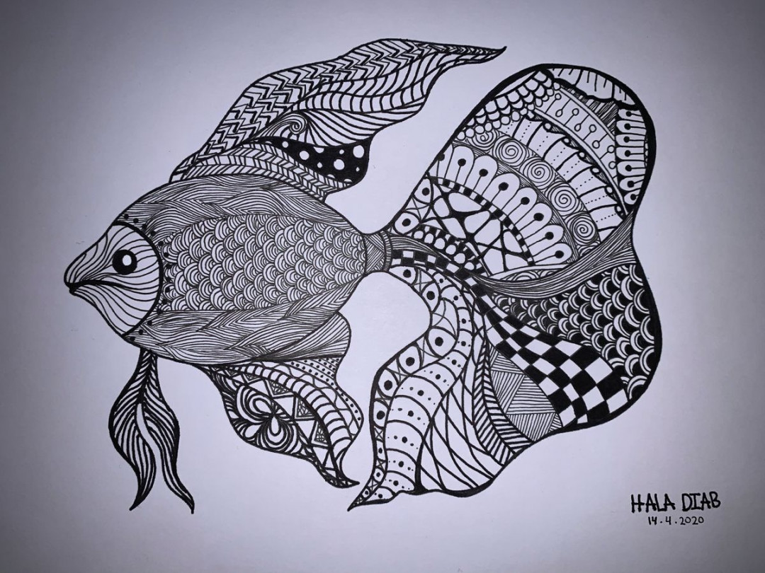Tropical fish mandala  Mandala sketch, Mandala design art, Fish