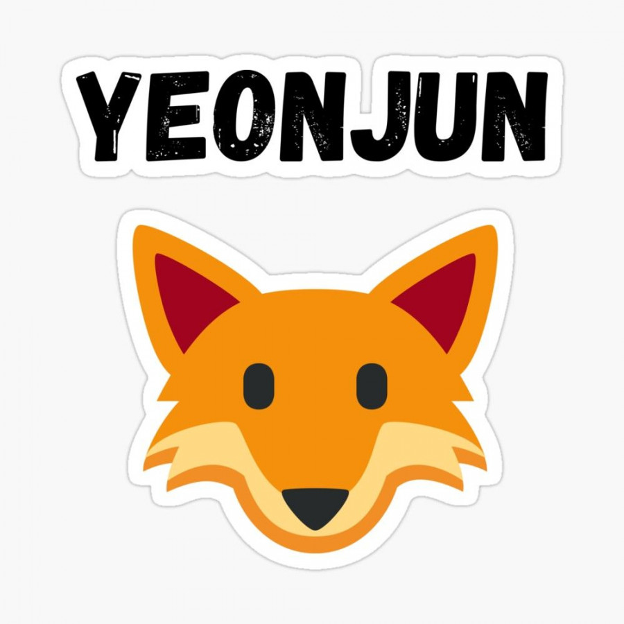 TXT Yeonjun Fox" Sticker for Sale by JRice  Stickers, Txt, Fox