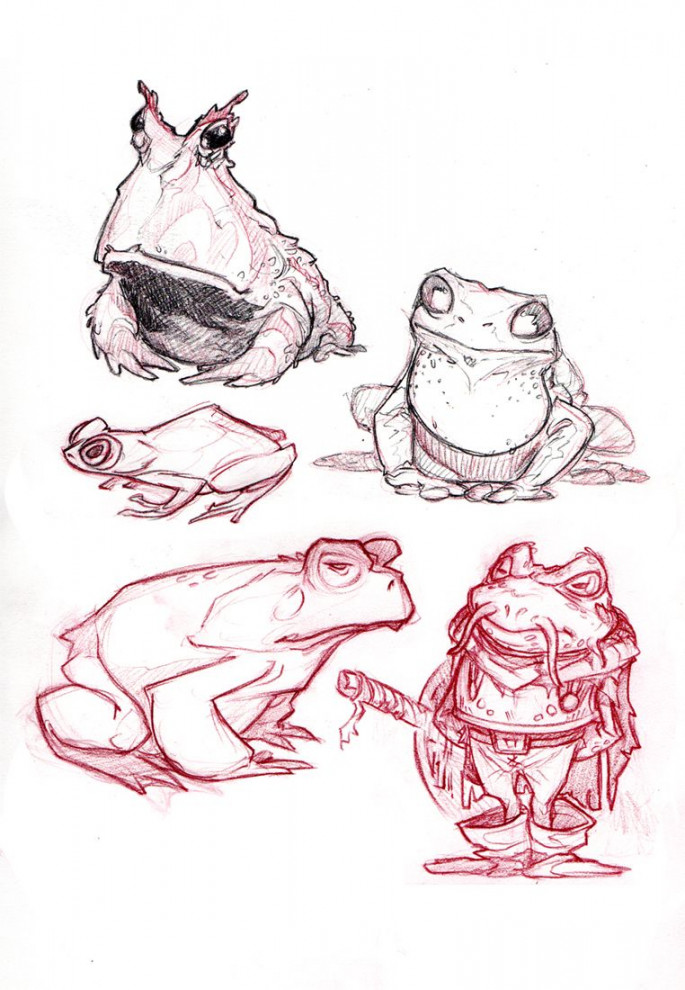 Welcome to Louieville: Drawaholics - Frog/Toad  Character design